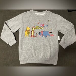 Disney Winnie the Pooh Gray Sweatshirt New